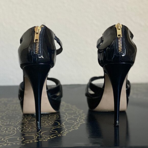 Steve Madden Haylow Black Platform Stiletto Heels Patent Leather Size 7.5 - Picture 5 of 5
